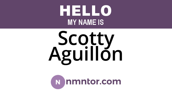 Scotty Aguillon