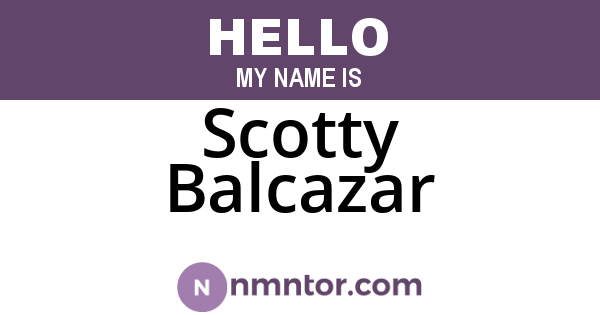Scotty Balcazar