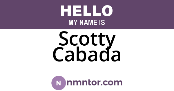 Scotty Cabada