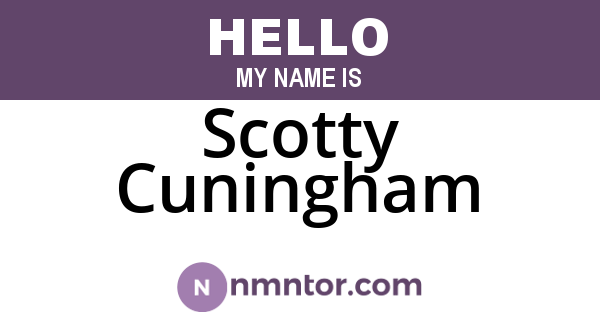 Scotty Cuningham