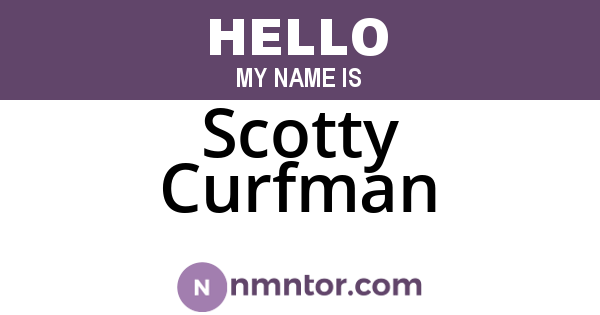 Scotty Curfman