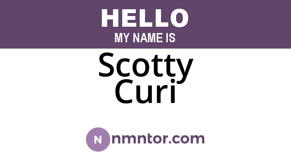 Scotty Curi