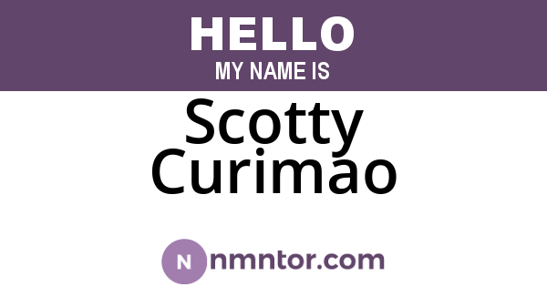 Scotty Curimao