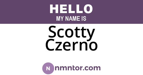 Scotty Czerno