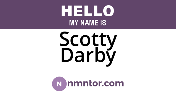 Scotty Darby