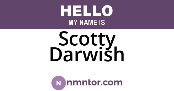 Scotty Darwish