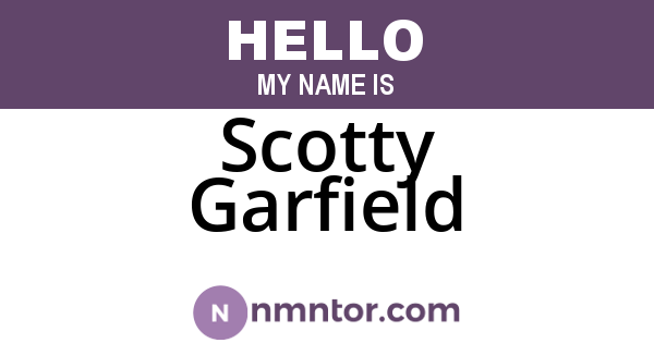 Scotty Garfield