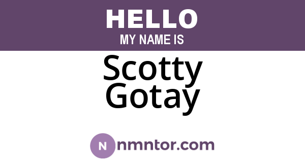 Scotty Gotay
