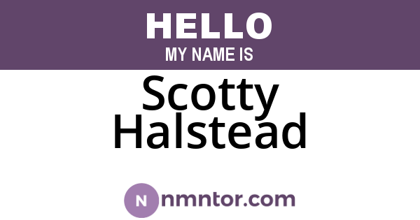 Scotty Halstead