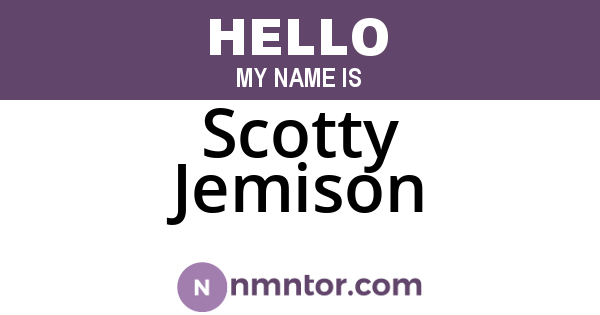 Scotty Jemison
