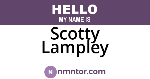 Scotty Lampley