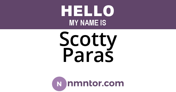 Scotty Paras