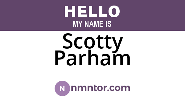 Scotty Parham
