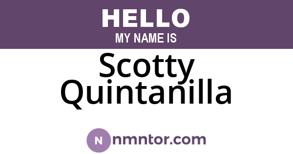 Scotty Quintanilla