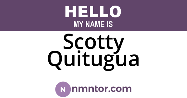 Scotty Quitugua