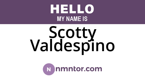 Scotty Valdespino