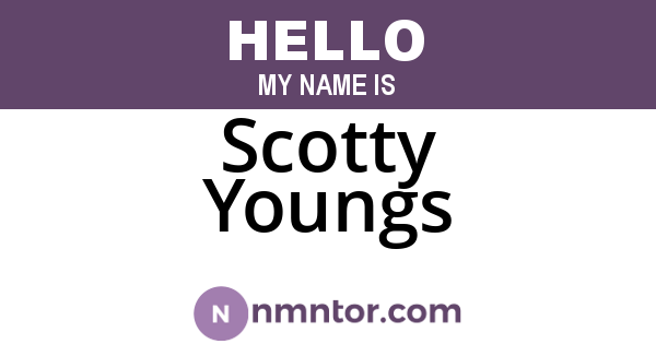 Scotty Youngs