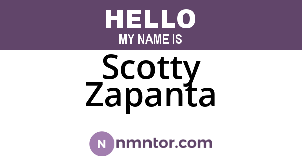Scotty Zapanta