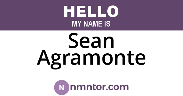 Sean Agramonte