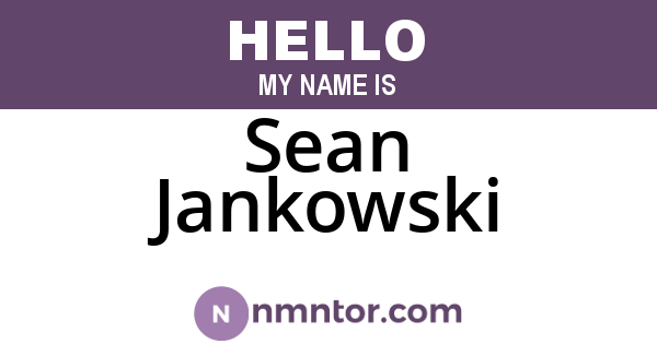 Sean Jankowski