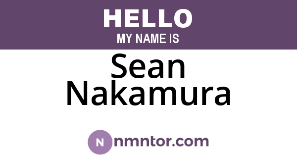 Sean Nakamura