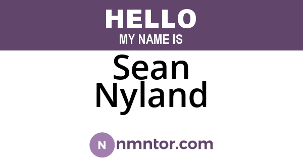 Sean Nyland