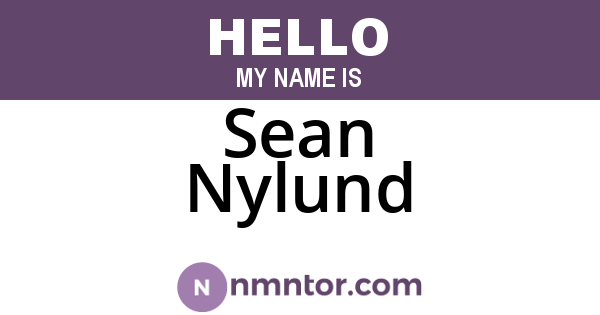 Sean Nylund