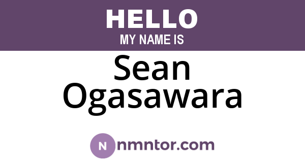 Sean Ogasawara