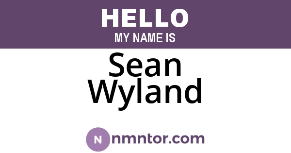 Sean Wyland