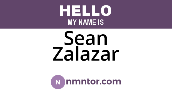 Sean Zalazar