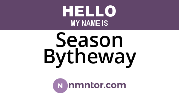 Season Bytheway