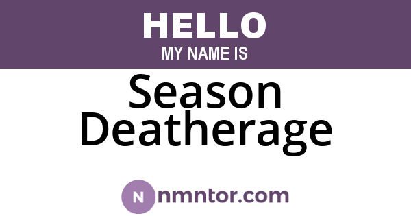 Season Deatherage