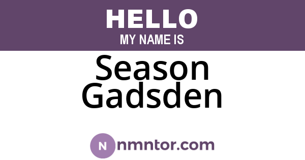 Season Gadsden