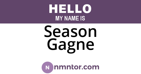 Season Gagne