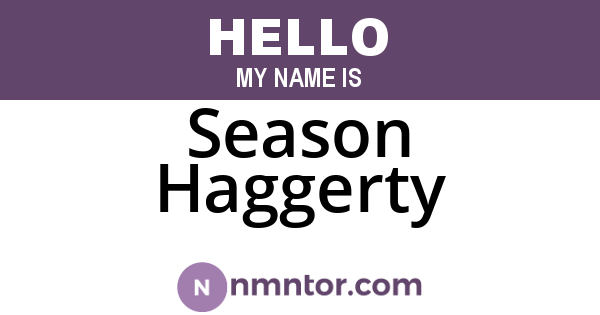 Season Haggerty