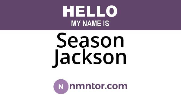 Season Jackson