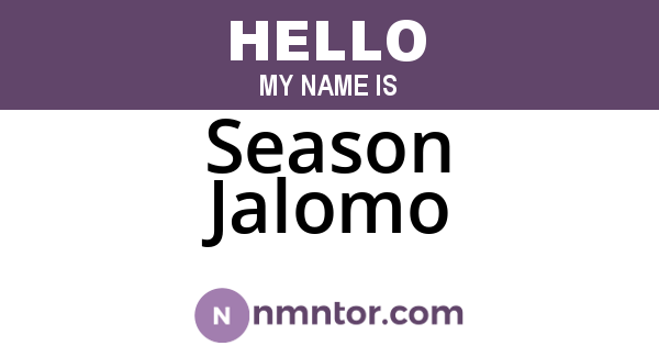 Season Jalomo