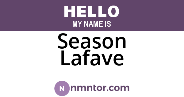 Season Lafave