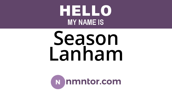 Season Lanham
