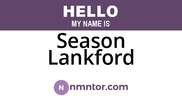 Season Lankford