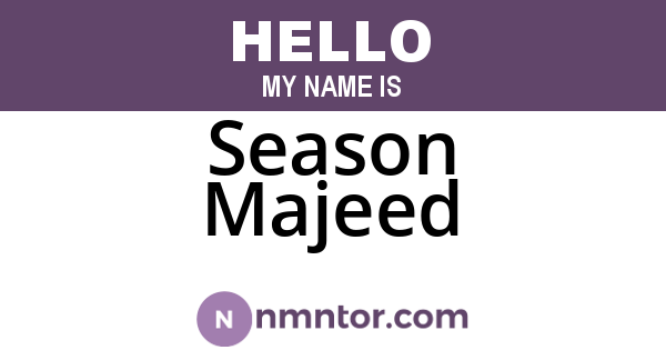 Season Majeed