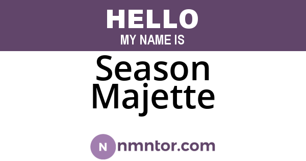 Season Majette