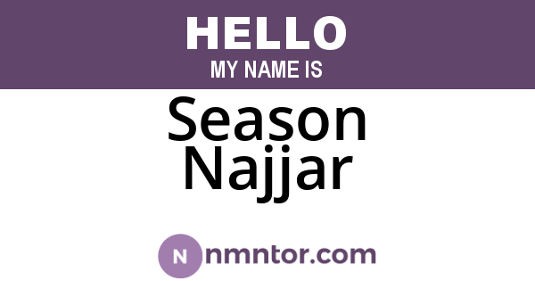 Season Najjar