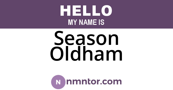 Season Oldham