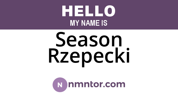 Season Rzepecki