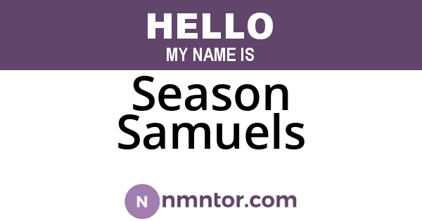 Season Samuels