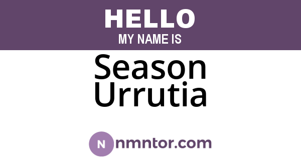 Season Urrutia