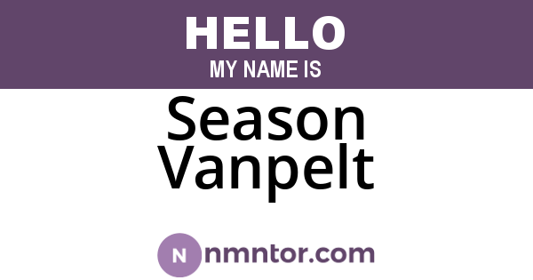Season Vanpelt