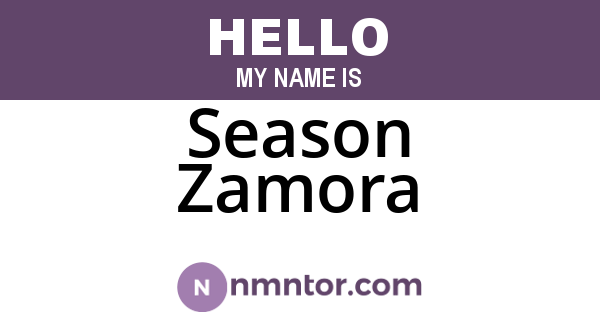 Season Zamora