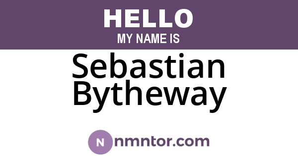 Sebastian Bytheway